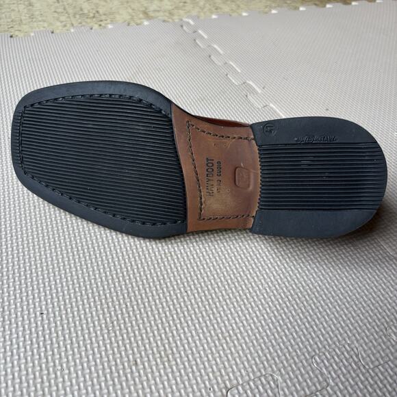 Navyboot Swiss Made Mens Brown Leather Derby Shoes Square Toe Italy Sole EU 41 - Picture 7 of 11